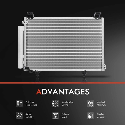 AC Condenser with Receiver Drier & Bracket for Scion xA xB 2004-2005 8845052230 - Picture 5 of 8