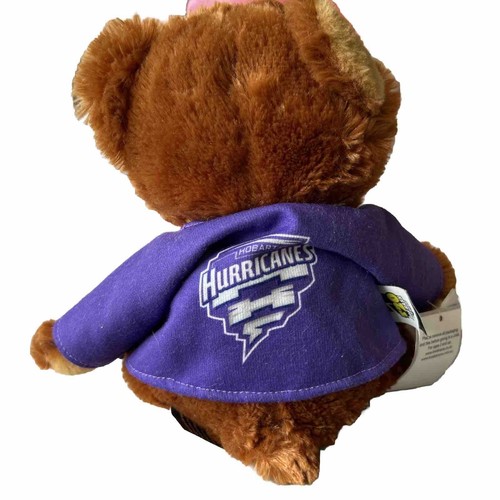 Hobart Hurricanes Plush Bear T20 NWT Cricket Purple Teddy Bear - Picture 2 of 3