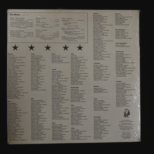 The Governor’s Schools of Tennessee Student Orchestra Arts Summer 1986 SEALED - Picture 2 of 2
