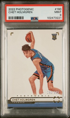 2022-23 Panini Photogenic #49 Chet Holmgren /399 (RC) PSA 9 - Picture 1 of 2
