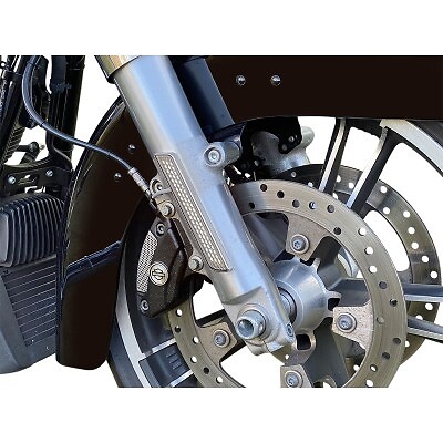 Custom Dynamics LED Front Fork Lightz Smoke Lens Chrome Harley FLH/T 14-Up - Bild 1 von 4