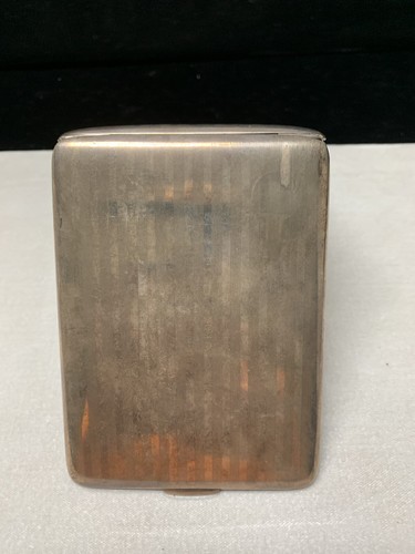 Sterling Silver Cigarette Case Antique - Picture 5 of 9