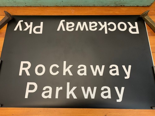 1969 BMT NY NYC SUBWAY ROLL SIGN ROCKAWAY PARKWAY BROOKLYN CANARSIE NEIGHBORHOOD - Picture 4 of 6