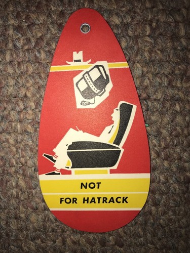 Vintage KLM Airlines Luggage Tag Not For Hatrack 1959