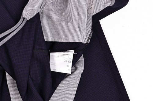 Canali Impeccabile Pantalone Abito Lana Piatto Fronte Uomo Blu 34 X 30 - Foto 9 di 10