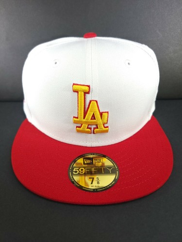 Hat Club Burger Pack Los Angeles Dodgers 50th Anniversary Fitted w Pin SZ 7 5/8 - Picture 3 of 7