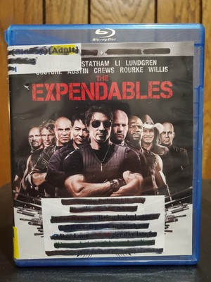 The Expendables (Blu-ray, 2010) Stallone Willis Statham Lundgren Jet Li Rourke 