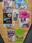 Tru Turn, Oldhams, Grisby's Fish Hook Package 7 Pack Lot - Fishing Tackle #27
