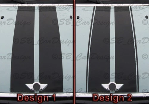 Strisce adesive Viper Stripes per BMW MINI COOPER ROADSTER R59 Works Union - Immagine 2 di 4