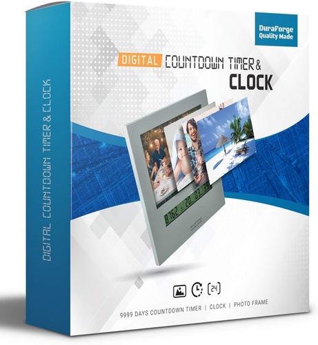 Large Display Retirement Countdown Clock and 4X6 Picture Frame, Countdown Retire - Picture 5 of 7