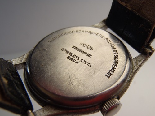Swiss Jenco Vintage Men’s Manual Wind Watch Waterproof Shock Proof - Picture 6 of 20