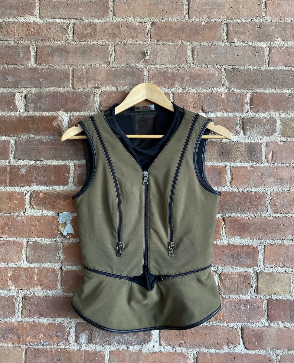 Vintage Prada Linea Rosa Womens Technical Vest Sz 40