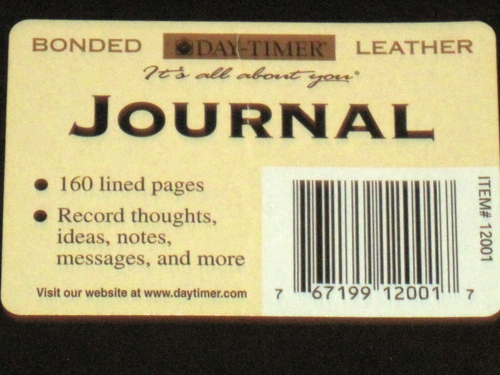 Black Leather Day-Timer 160 Page Lined Journal Ledger Notebook 8" X 5 5/8" New - Bild 2 von 8