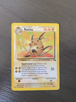 Rare 1995 Pokemon Raichu 14/62 | eBay