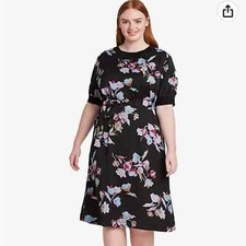 NWT Who What Wear Floral Knee Length Dress Size 3X