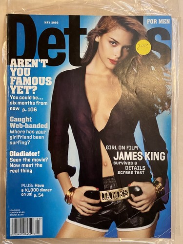 Details Magazine - May 2000 - Cover: James/Jaime King - Gladiator - Foto 3 di 5