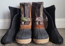 BOOTS WINTER / SNOW KIDS OZARK TRAIL SIZE 1 ZIPPER AND STRAP