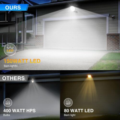 150W LED Barn Yard Street Waterproof Outdoor Security Dusk to Dawn Flood light - Picture 6 of 17