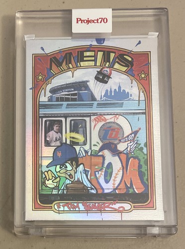 1972 Tom Seaver Topps Project70® #185 by CES 🔥RAINBOW FOIL #56/70 SP🔥Mets - Picture 1 of 4