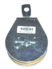 Grainger 3 in Swivel Pulley Block Single Sheave Wheel for 1/2 in Rope Zinc Coat