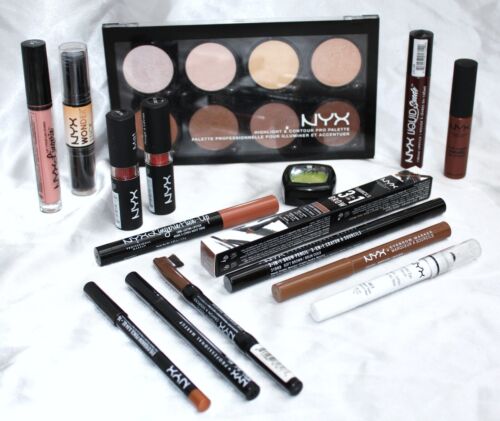 NYX Make Up Paket Set 15 Teile Palette Contouring Brow Gloss RAR Lipstick Push - Bild 1 von 20