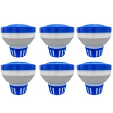Pool/Spa Chlorine Tablet Dispenser Floater for 1" or 3" Tablets 6 Pack 