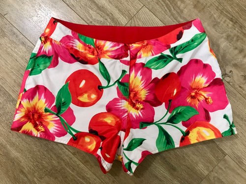 Speedo Reversible Short 12 L Hawaiian Print Pocket Tether Official VELCRO® Close - Picture 5 of 12