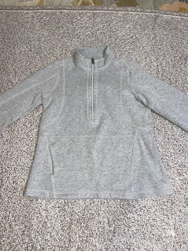 Tommy Bahama Gray 1/2 Zip Women’s Pullover Size Medium With Pockets - Picture 3 of 15