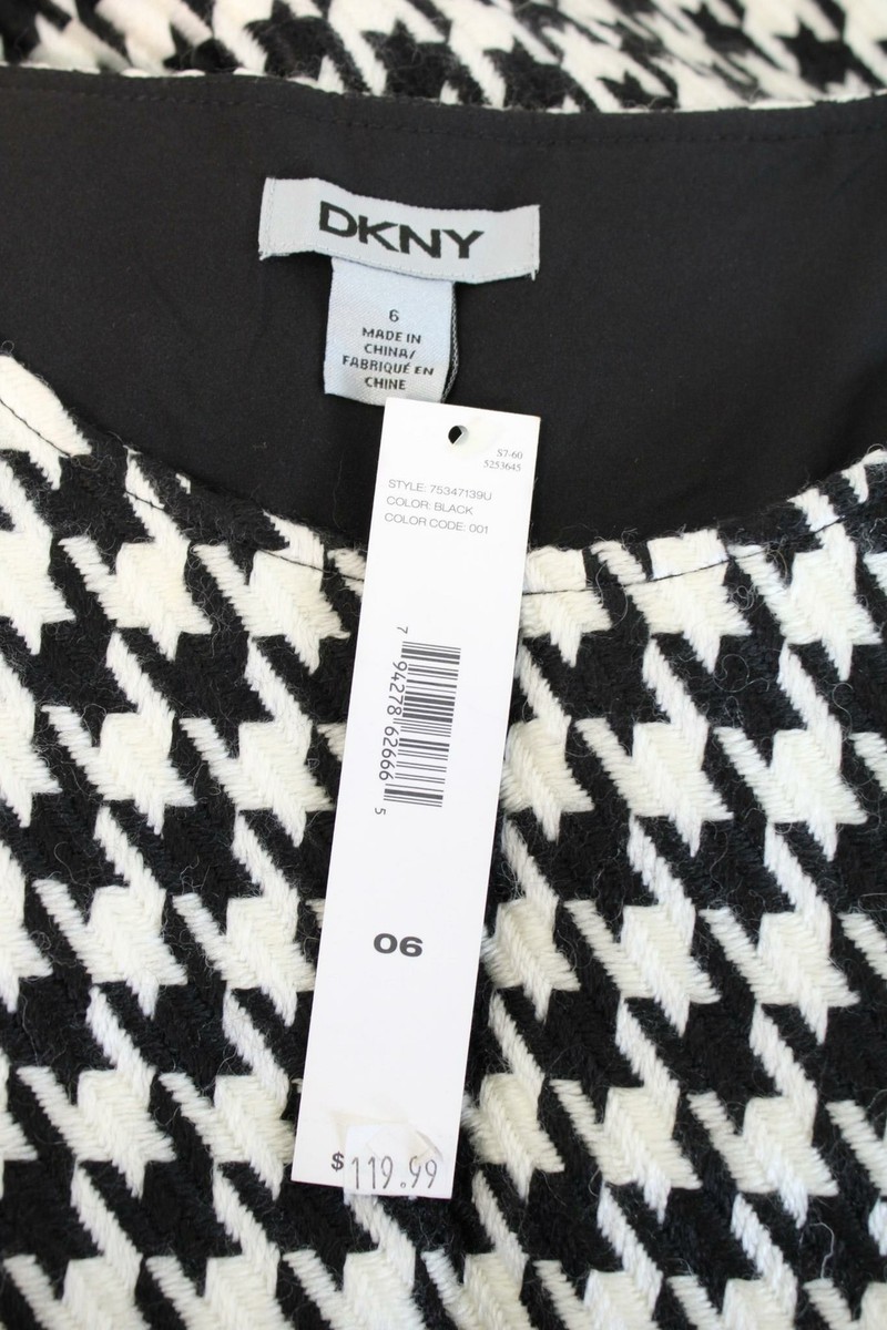 dkny houndstooth dress