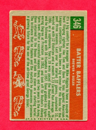 1959 TOPPS Baseball Complete Your Set **You Pick** 301 - 400 - Picture 188 of 499