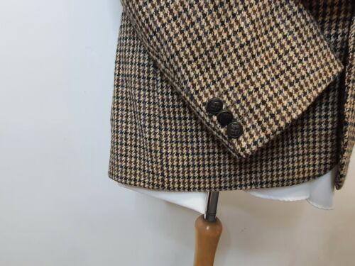 CHAQUETA/BLAZER TRAJE CROMBIE MARRÓN CLARO PATA DE GALLO 40R - Imagen 4 de 8