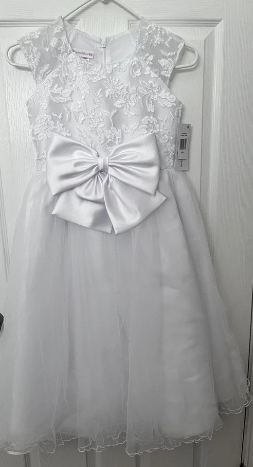 Bonnie Jean Communion /Formal /Wedding Flower Girl Bow Dress Girl’s Size 10 - Image 2 of 4