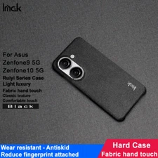 For Asus Zenfone 10 / 9 Case IMAK Cloth Fabric Slim PC Hard Back Cover case