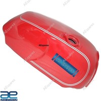 Kompatibel Mit Norton Roadster Commando Kraftstofftank Stahl Rot Silber Gestr...