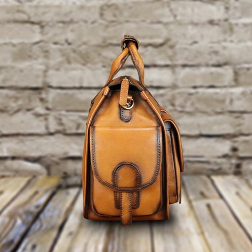 Genuine Leather Messenger Bag and Briefcase Purse for Men Real Leather Shoulder - Picture 8 of 15