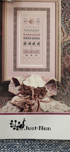 Just Nan Angel Tapestry Chart and Embellishment Pack Angel has Broken Wing - Picture 3 of 9