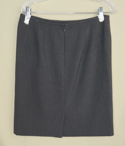Gonna a matita Banana Republic maglia elasticizzata grigia taglia 10 foderata abbigliamento da lavoro ufficio - Foto 4 di 6