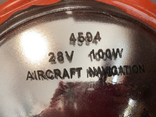 GENERAL ELECTRIC ALL GLASS SEALED BEAM LAMP P/N GE 4594 AIRCRAFT LANDING - Bild 3 von 5