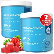 DR. MORITZ Ashwagandha Gummies for Calm, Relaxation, and Immune Support  2 Pack