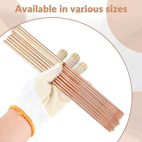 10 Pcs Pure Copper round Rod 4 Inch Length Bare Copper Metal Rod Solid Copper Ro - Picture 5 of 12