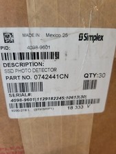 SIMPLEX 4098-9601 SMOKE DETECTOR HEAD (1) - NIB.  Listing Is For (1) DETECTOR  - Fire Alarm Part