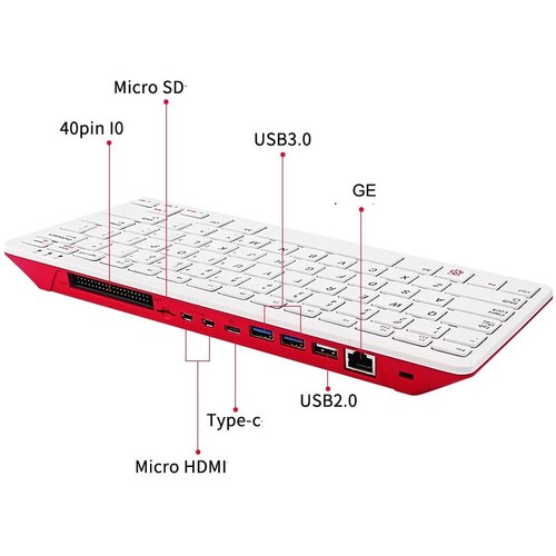 Raspberry pi 400 4GB Ram Personal Computer Keyboard Only US Layout - Afbeelding 5 van 6