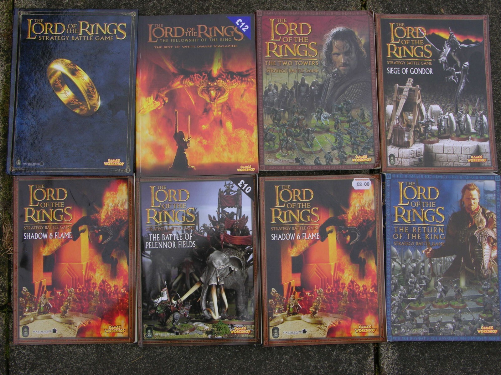GAMES WORKSHOP LORD OF THE RINGS BOOKS MULTI-LISTING GAMES WORKSHOP LORD OF THE RINGS BOOKS MULTI-LISTING
