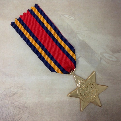 BURMA STAR MEDAL | GOLD TONE | WWII | WORLD WAR TWO | MILITARY | AUSTRALIA - Imagen 1 de 2