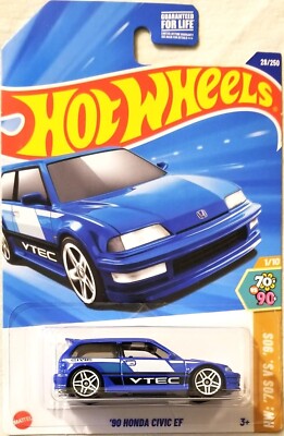 ミニカー Hot Wheels '90 HONDA CIVIC EF TH Hot Wheels - '90 Honda Civic EF - 2025 – Top Collectibles