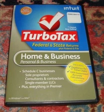 2012 Turbotax Home & Business Federal & State CD PERSONAL & SMALL BUSINESS