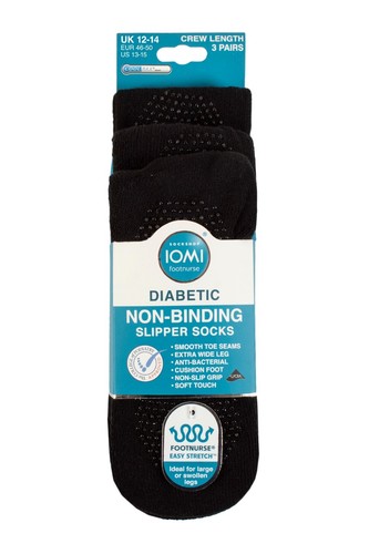 Diabetiker Hausschuhe Socken. 3 Paar, 6-8,5, 9-11, 12-14 SOCKSHOP IOMI Fußkrankenschwester - Bild 2 von 8