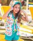 Girls Wildflowers clothing Butterflies + Buttercups Cover-Up Set size 12 NWOT