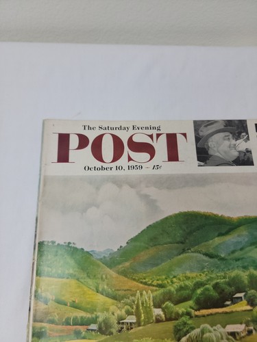 The Saturday Evening Post October 10, 1959 John Clymer, FDR Magazine  - Picture 4 of 7