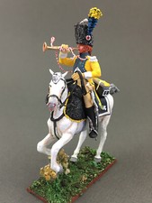 Painted Napoleonic metal soldier 1/30, French Cuirassier figurine VID SOLDIERS